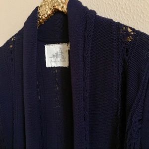 Anthropologie Angel of the North Crochet Sweater